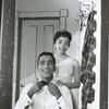 Sammy Davis, Jr. and Olga James in the stage production Mr. Wonderful
