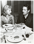 Vivian Leigh on lunch break with Laurence Olivier while filming the motion picture A Streetcar Named Desire.