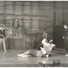 Carol Lawrence, Larry Kert, and ensemble in the stage production West Side Story