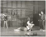Carol Lawrence, Larry Kert, and ensemble in the stage production West Side Story