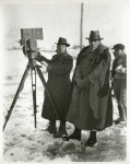 D. W. Griffith with camera crew on location.