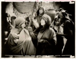Lillian Gish, Blanche Sweet, Mae March and Bobby Hannon in the silent motion picture Judith of Bethulia