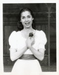Carol Lawrence in the stage production West Side Story.