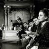 From right to left: Trish Van Devere, Bob Dishy, Jack Gilford, Hector Elizondo, and other cast members in the stage production Sly Fox.