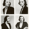 Four headshots of Shirley Grayson, later known as Grayson Hall