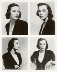 Four headshots of Shirley Grayson, later known as Grayson Hall