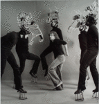 Publicity photo of Peter Firth and unidentified actors from Equus