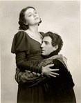 Publicity photo of Katharine Cornell and Basil Bathbone in the stage production Romeo and Juliet