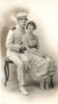 Joseph Santley and Ivy Sawyer in the stage production She's a Good Fellow