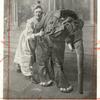 Eddie Foy as Sister Anne in "Mr. Bluebeard." He was dressing for this Act with the elephant when the Iroquois fire began.