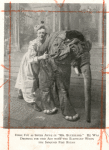 Eddie Foy as Sister Anne in "Mr. Bluebeard." He was dressing for this Act with the elephant when the Iroquois fire began.
