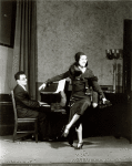 Philip Loeb and Margaret Lee in the stage production June Moon