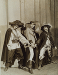 Philip Loeb, Sterling Holloway, and Neal Caldwell as the Three Musketeers in the stage production Garrick Gaieties