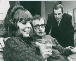 Diane Keaton, Woody Allen, and Jerry Lacey in the stage production Play It Again, Sam.