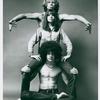 Publicity photo of Barry McGuire, Diane Keaton, and Steve Curry in the stage production Hair