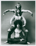 Publicity photo of Barry McGuire, Diane Keaton, and Steve Curry in the stage production Hair