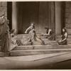 Judith Anderson (center), Marian Seldes (far right), and cast in the stage production Medea