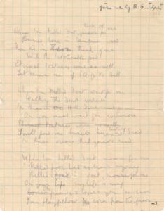 Robert Graves collection of papers