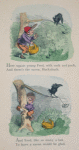 Here squats young Fred, with sack and pack, And there's the raven, Huckaback