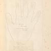 Autograph inscription on tracing of Robert Southey's hand, 15 January 1818 ; Lines from Ovid's Metamorphosis with signature, 14 September 1824