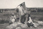 Isadora Duncan and her pupils: Irma, Lisa and Margot in Thebes, Greece, 1920