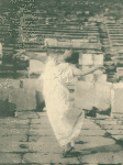 Duncan in outdoor theater at Acropolis