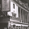 Façade of Imperial Theatre showing Fiddler on the Roof marquee