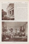 [Harbour Court:.] Top: The terrace. Bottom: The drawing room