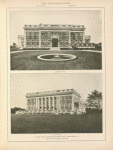 Entrance façade. Water façade. House for Louis Bruguiere, Esq. 
