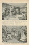 Mr. Arthur Curtis James' Newport Home. Top: The drawing room. Bottom: The Della Robbia Room.