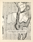 Map showing Ward's Island superimposed on upper east side of Manhattan