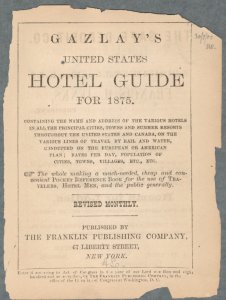 Gazlay's United States hotel guide for 1875