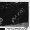 Bleacher fans get a glimpse of Babe Ruth (at foot of stairs)