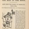 Man in the Moon. Dips into the diary of Barabas Bolt, Esq. Late Delegate from Smokely-on-Sewer to the National Convention