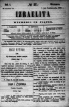 Front page of the "Izraelita" 7 (19) Października [October] 1866.