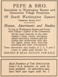 The Greenwich Village spectator.