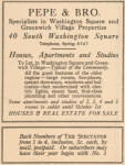 Pepe & Bro. Specialists in Washington Square and Greenwich Village Properties