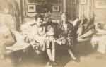 Lila Vanderbilt Sloane Field and and woman with Alice Withrow Field in living room