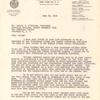 Letter to Walter F. O'Malley rejecting O'Malley's request to build new Dodger baseball stadium on site of Fort Greene Title I