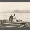 Belnoir Island, seated by the water, 1906
