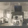 Belnoir Island, tent interior with bed, 1906
