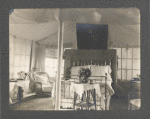 Belnoir Island, tent interior with bed, 1906