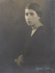 Portrait of Babette Deutsch, three-quarter-view