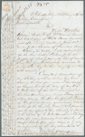 Letter of inquiry by A. Bowen, April 25, 1865 for M. Rowen, 1 VT Cavalry Co. F ; Inquiry form