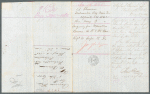 Letter of inquiry by A. Bowen, April 25, 1865 for M. Rowen, 1 VT Cavalry Co. F ; Inquiry form