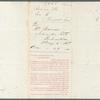 Letter of inquiry by A. Bowen, April 25, 1865 for M. Rowen, 1 VT Cavalry Co. F ; Inquiry form