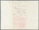 Letter of inquiry by A. Bowen, April 25, 1865; Inquiry Form