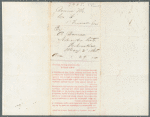 Letter of inquiry by A. Bowen, April 25, 1865 for M. Rowen, 1 VT Cavalry Co. F ; Inquiry form