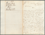Letter of inquiry by Annie MeCann to John Bowne, May 4, 1863