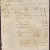 Receipt for china and class bought of James Donovan, 1812